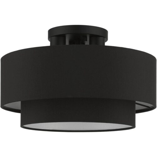 50272-04 3 Light Black Large Semi-Flush-Lighting LumensSemi Flush