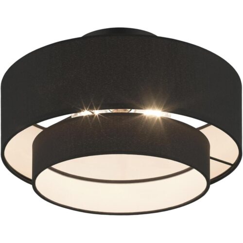 50272-04 3 Light Black Large Semi-Flush-Lighting LumensSemi Flush