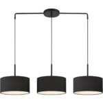 50273-04 3 Light Black Large Linear Chandelier-Lighting LumensChandeliers