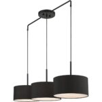 50273-04 3 Light Black Large Linear Chandelier-Lighting LumensChandeliers