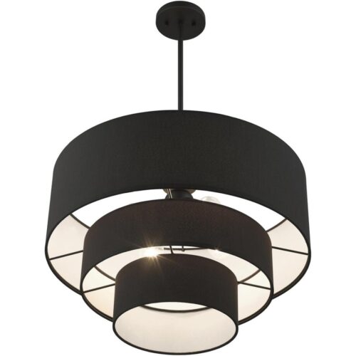 50274-04 4 Light Black Pendant Chandelier-Lighting LumensChandeliers