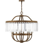 8 Light Palacial Bronze Chandelier with Clear Crystals Shade-Lighting LumensChandeliers