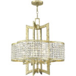 4 Light Winter Gold Chandelier with Steel base material-Lighting LumensChandeliers