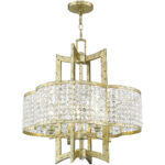 4 Light Winter Gold Chandelier with Steel base material-Lighting LumensChandeliers