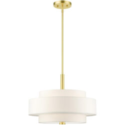 50874-12 4 Light Satin Brass Chandelier-Lighting LumensChandeliers