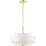 50874-12 4 Light Satin Brass Chandelier-Lighting LumensChandeliers