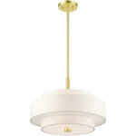 50874-12 4 Light Satin Brass Chandelier-Lighting LumensChandeliers