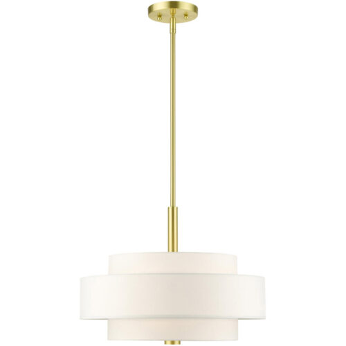 50874-12 4 Light Satin Brass Chandelier-Lighting LumensChandeliers