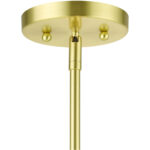 50875-12 5 Light Satin Brass Chandelier-Lighting LumensChandeliers