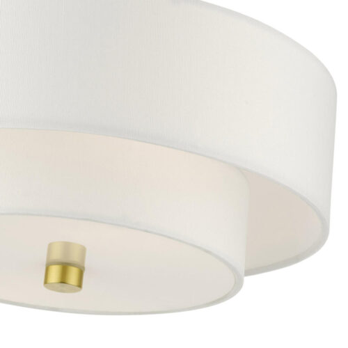 51042-12 2 Light Satin Brass Semi Flush-Lighting LumensSemi Flush