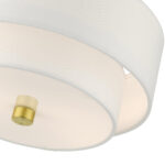 51043-12 2 Light Satin Brass Semi Flush-Lighting LumensSemi Flush