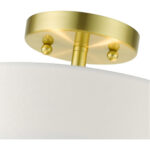 51043-12 2 Light Satin Brass Semi Flush-Lighting LumensSemi Flush