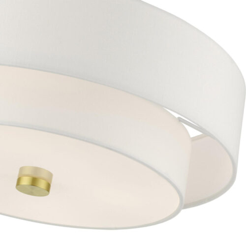 51045-12 4 Light Satin Brass Semi Flush-Lighting LumensSemi Flush