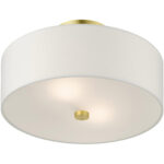 51053-12 2 Light Satin Brass Semi Flush-Lighting LumensSemi Flush