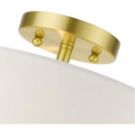 51053-12 2 Light Satin Brass Semi Flush-Lighting LumensSemi Flush