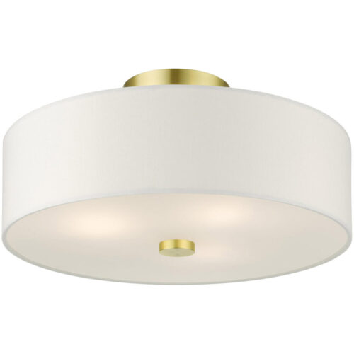 51054-12 3 Light Satin Brass Semi Flush-Lighting LumensSemi Flush