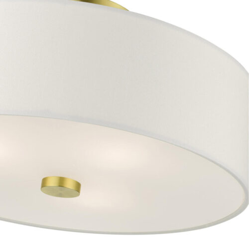 51054-12 3 Light Satin Brass Semi Flush-Lighting LumensSemi Flush