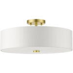 51055-12 4 Light Satin Brass Semi Flush-Lighting LumensSemi Flush