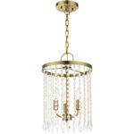 51060-01 3 Light Antique Brass Pendant Chandelier-Lighting LumensChandeliers