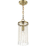 51062-01 1 Light Antique Brass Single Pendant-Lighting LumensPendant Lights