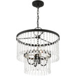 51064-04 4 Light Black Pendant Chandelier-Lighting LumensChandeliers