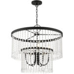 51065-04 5 Light Black Pendant Chandelier-Lighting LumensChandeliers