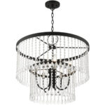 51065-04 5 Light Black Pendant Chandelier-Lighting LumensChandeliers