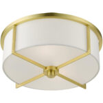 51073-12 2 Light Satin Brass  Semi Flush-Lighting LumensSemi Flush