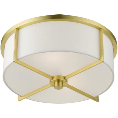 51073-12 2 Light Satin Brass  Semi Flush-Lighting LumensSemi Flush