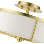 51073-12 2 Light Satin Brass  Semi Flush-Lighting LumensSemi Flush