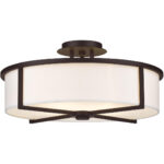 4 Light Bronze Ceiling Light fixture with Steel base material-Lighting LumensFlush Mount Ceiling Lights