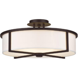 4 Light Bronze Ceiling Light fixture with Steel base material-Lighting LumensFlush Mount Ceiling Lights