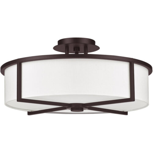 4 Light Bronze Ceiling Light fixture with Steel base material-Lighting LumensFlush Mount Ceiling Lights