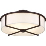 4 Light Bronze Ceiling Light fixture with Steel base material-Lighting LumensFlush Mount Ceiling Lights