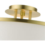 51075-12 4 Light Satin Brass  Semi Flush-Lighting LumensSemi Flush