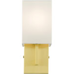 51101-12 1 Light Satin Brass ADA Sconce-Lighting LumensWall Sconces