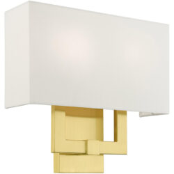 51103-12 2 Light Satin Brass ADA Sconce-Lighting LumensWall Sconces