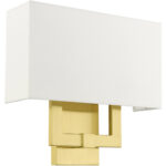 51103-12 2 Light Satin Brass ADA Sconce-Lighting LumensWall Sconces