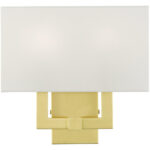 51103-12 2 Light Satin Brass ADA Sconce-Lighting LumensWall Sconces