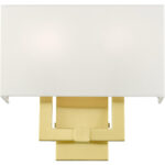 51103-12 2 Light Satin Brass ADA Sconce-Lighting LumensWall Sconces