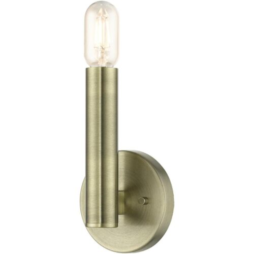 51131-01 1 Light Antique Brass ADA Sconce-Lighting LumensWall Sconces