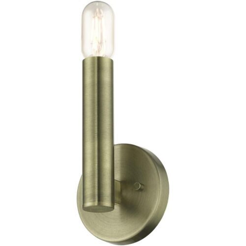 51131-01 1 Light Antique Brass ADA Sconce-Lighting LumensWall Sconces