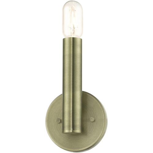 51131-01 1 Light Antique Brass ADA Sconce-Lighting LumensWall Sconces