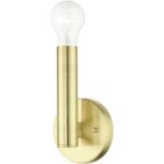 51131-12 1 Light Satin Brass ADA Sconce-Lighting LumensWall Sconces