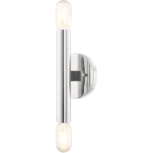 51132-05 2 Light Polished Chrome ADA Sconce-Lighting LumensWall Sconces