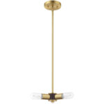 3 Light Satin Brass Mini Chandelier with Steel base material-Lighting LumensChandeliers