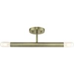 51139-01 2 Light Antique Brass Semi-Flush-Lighting LumensSemi Flush