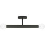 51139-04 2 Light Black Semi-Flush-Lighting LumensSemi Flush