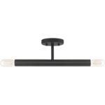 51139-04 2 Light Black Semi-Flush-Lighting LumensSemi Flush