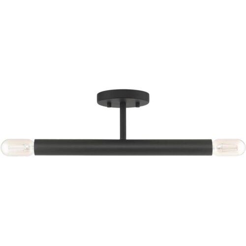 51139-04 2 Light Black Semi-Flush-Lighting LumensSemi Flush